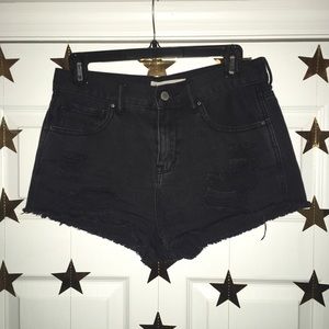 Bullhead black jean shorts from PACSUN